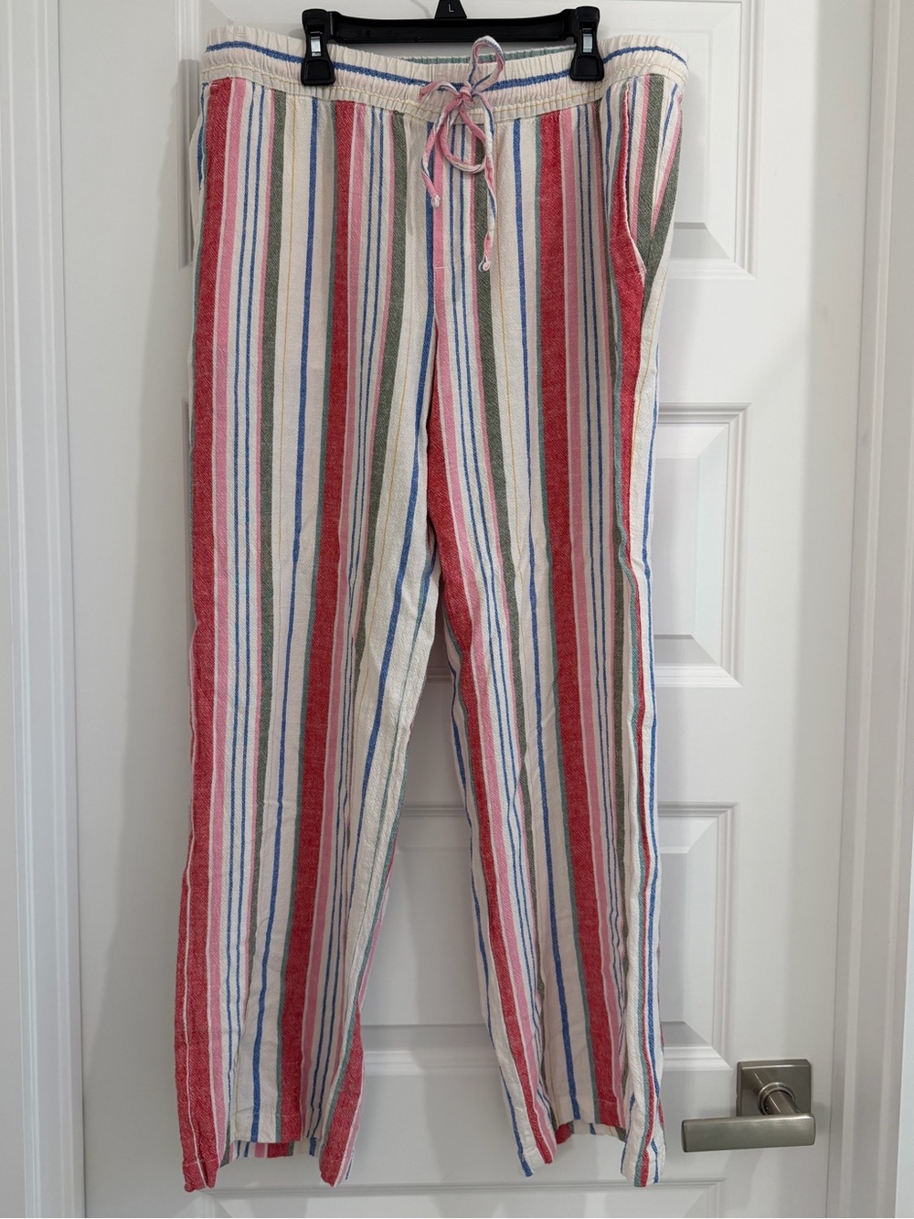 Old Navy Linen-Blend Striped Pants